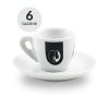 Kit da 6 Tazzine da caffè bianche con piattino Almanegra